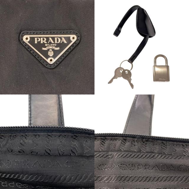 プラダ PRADA ロゴ金具 ハンドバッグ ナイロン素材 レディース 中古_5