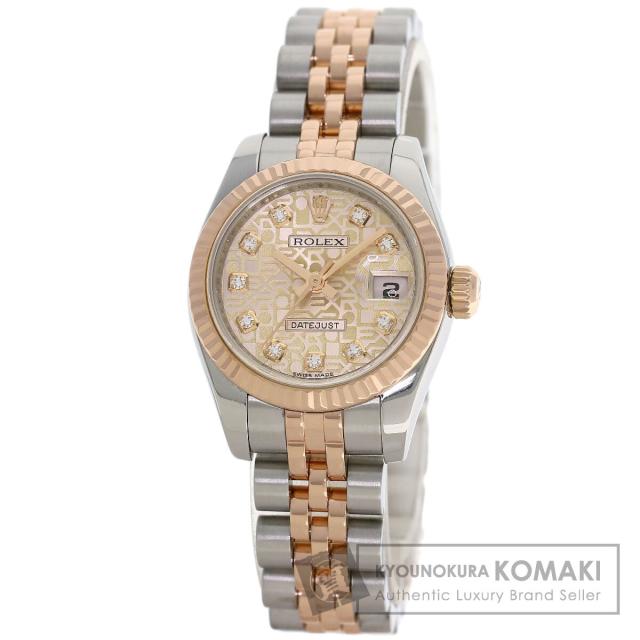 ロレックス ROLEX 179171G デイトジャスト 10P ダイヤモンド 腕時計 ステンレススチール 中古 725,032円