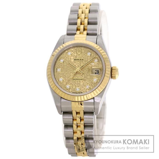 ロレックス ROLEX 79173G デイトジャスト 10P ダイヤモンド 腕時計 ステンレススチール 中古 453,380円
