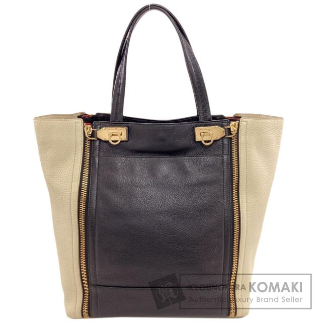 サルヴァトーレフェラガモ Salvatore Ferragamo  ガンチーニ金具  ハンドバッグ レザー 中古