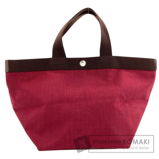 エルベ・シャプリエ Herve Chapelier  舟形トート  ハンドバッグ キャンバス レディース  中古