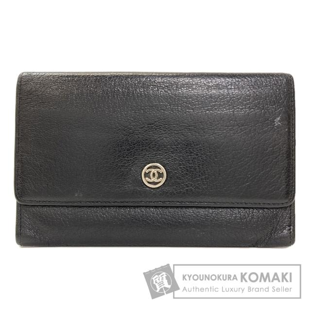 シャネル CHANEL ココマーク シルバー金具 長財布（小銭入れあり） カーフ レディース 中古