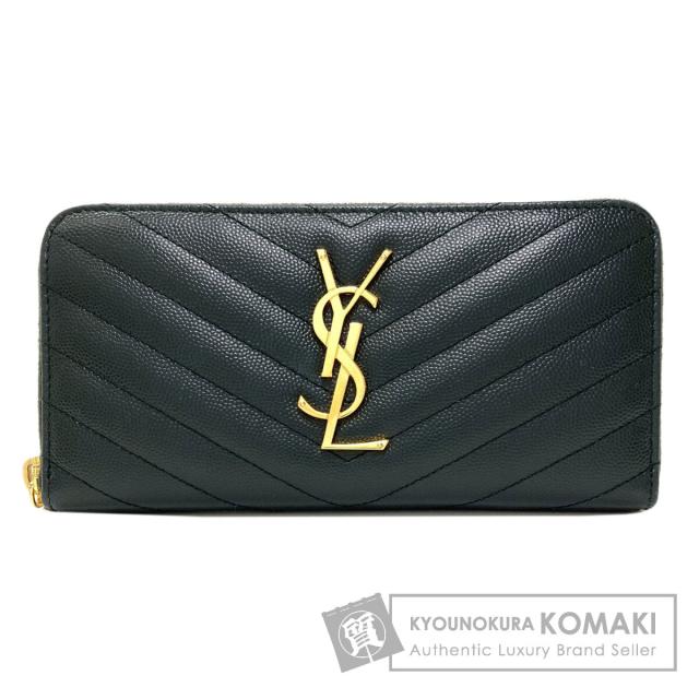 サンローラン SAINT LAURENT カサンドラ 長財布（小銭入れあり） レザー レディース 中古