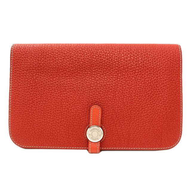 エルメス HERMES ドゴンGM デュオ シルバー金具 長財布（小銭入れあり） カーフ 中古_1