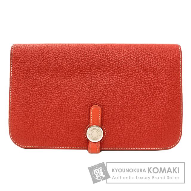 エルメス HERMES ドゴンGM デュオ シルバー金具 長財布（小銭入れあり） カーフ 中古