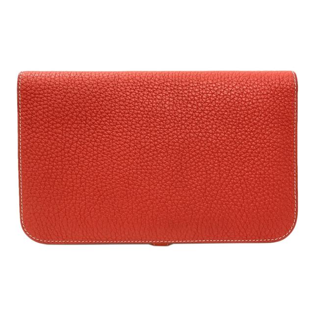 エルメス HERMES ドゴンGM デュオ シルバー金具 長財布（小銭入れあり） カーフ 中古_2