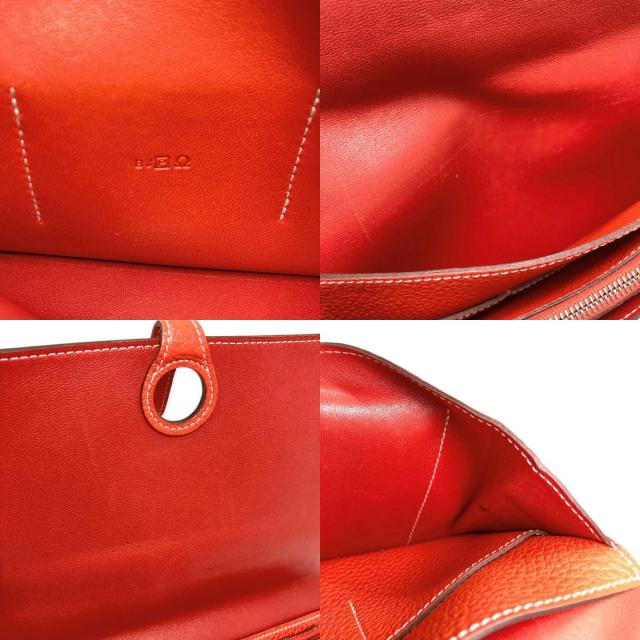 エルメス HERMES ドゴンGM デュオ シルバー金具 長財布（小銭入れあり） カーフ 中古_6