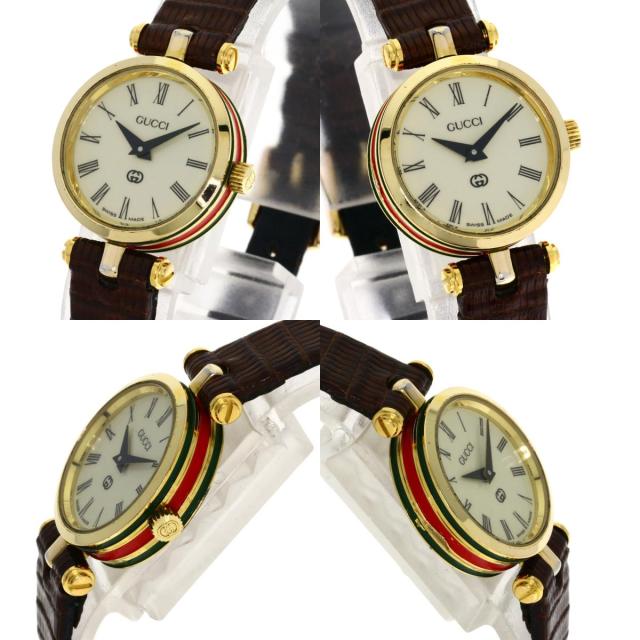 グッチ GUCCI シェリーライン 腕時計 GP 革 レディース 中古 【公式通販】