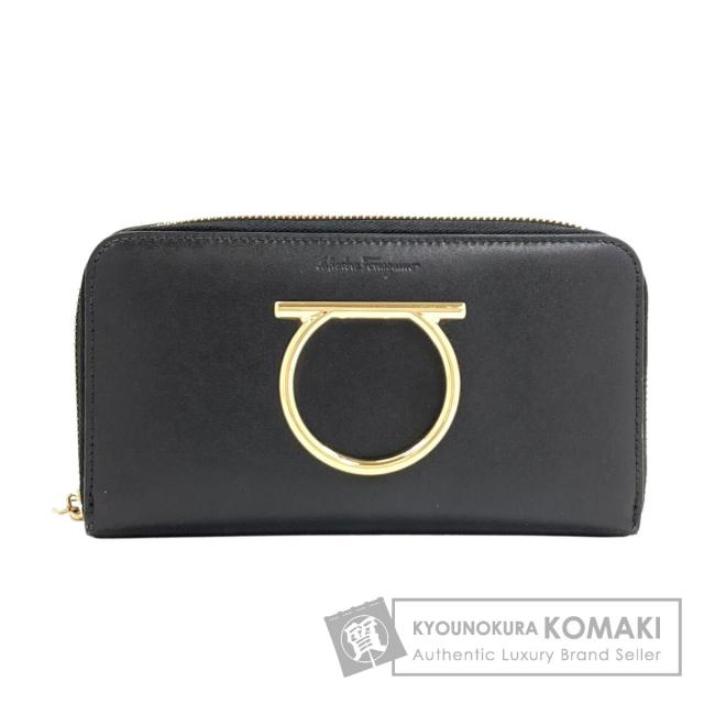 サルヴァトーレフェラガモ Salvatore Ferragamo  ガンチーニ金具  長財布（小銭入れあり） 中古