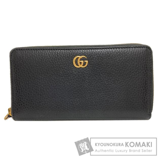 グッチ GUCCI 456117  ダブルG  長財布（小銭入れあり） レザー レディース  中古