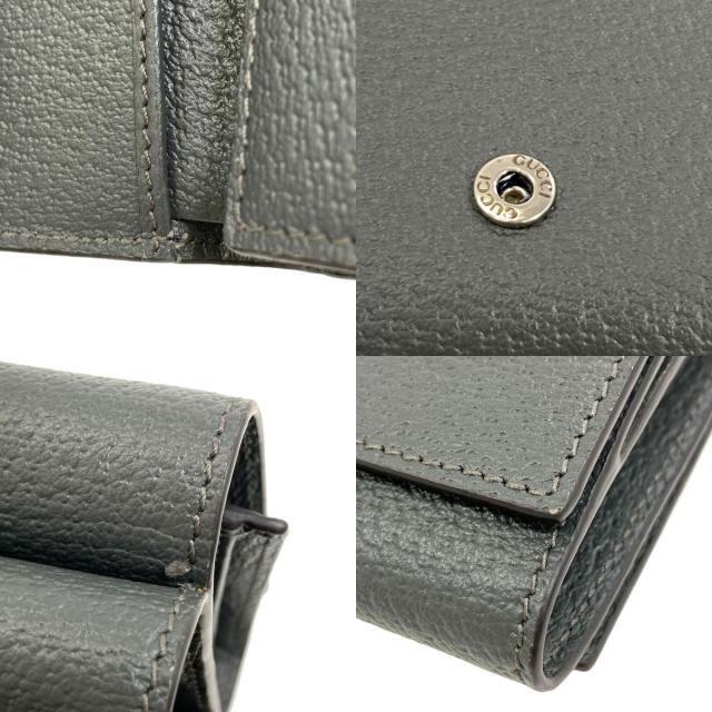 グッチ GUCCI 722732 ダブルG 三つ折り財布 二つ折り財布（小銭入れあり） レザー 中古_8