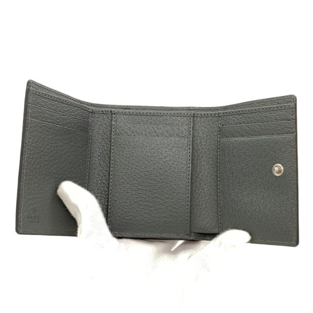 グッチ GUCCI 722732 ダブルG 三つ折り財布 二つ折り財布（小銭入れあり） レザー 中古_4