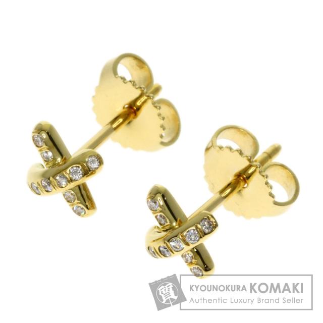ティファニー TIFFANY&Co. クロスステッチ ダイヤモンド ピアス K18 
