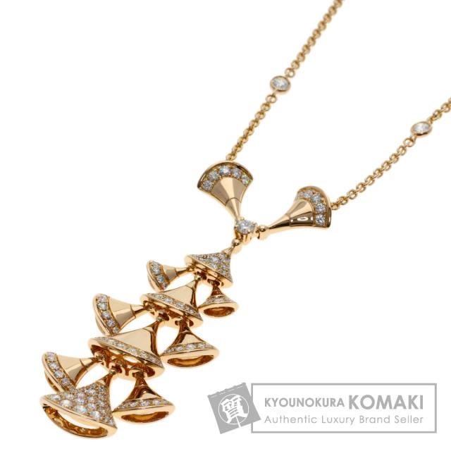 ブルガリ BVLGARI  ディーヴァ ドリーム ダイヤモンド  ネックレス K18ピンクゴールド 中古