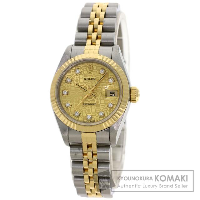 ロレックス ROLEX 69173G デイトジャスト 10P ダイヤモンド コンピューター文字盤 腕時計 中古