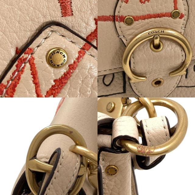 コーチ COACH 6892 バスキアコラボ 2WAY ショルダーバッグ レザー レディース 中古_7