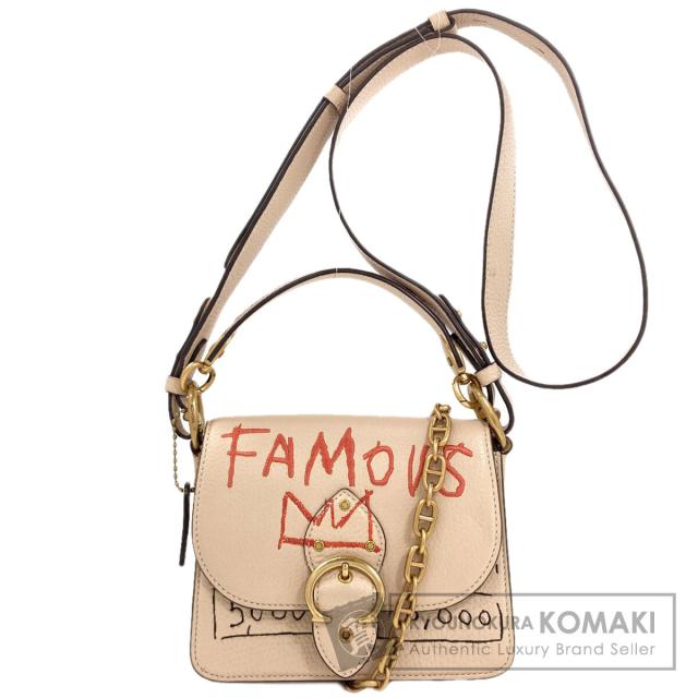 コーチ COACH 6892 バスキアコラボ 2WAY ショルダーバッグ レザー レディース 中古
