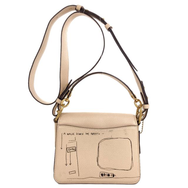 コーチ COACH 6892 バスキアコラボ 2WAY ショルダーバッグ レザー レディース 中古_2