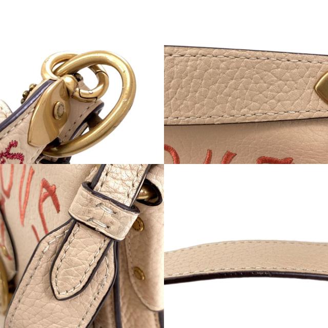 コーチ COACH 6892 バスキアコラボ 2WAY ショルダーバッグ レザー レディース 中古_8