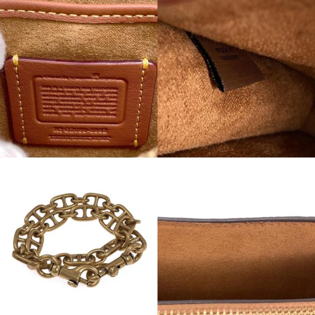 コーチ COACH 6892 バスキアコラボ 2WAY ショルダーバッグ レザー レディース 中古_4