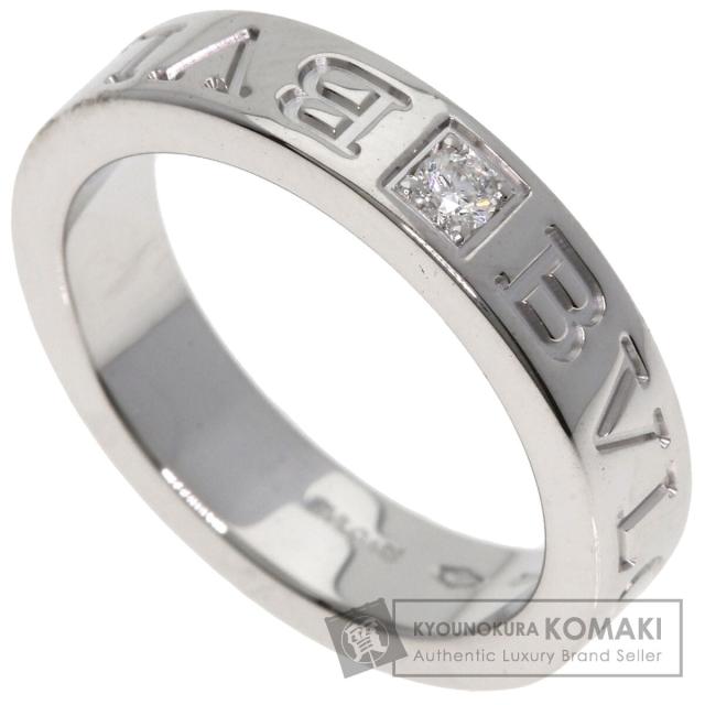 ブルガリ BVLGARI ダブルロゴ ダイヤモンド リング・指輪 K18ホワイトゴールド レディース 中古