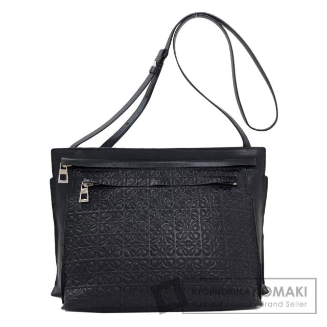ロエベ LOEWE アナグラム リピート ショルダーバッグ カーフ レディース 中古