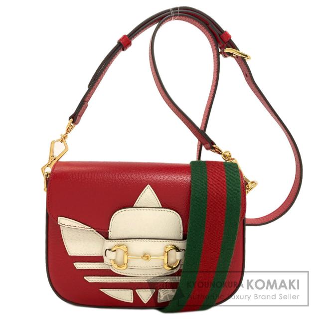 グッチ GUCCI 658574 ホースビット アディダスコラボ ショルダーバッグ レザー レディース 中古