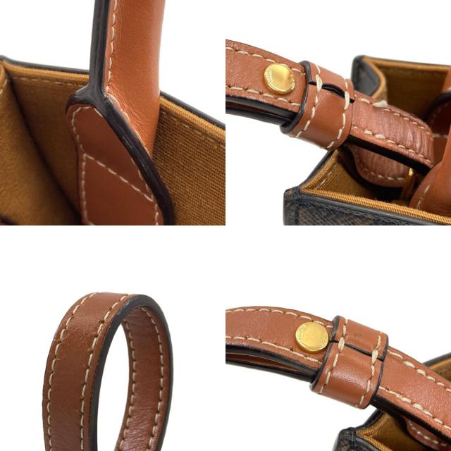 セリーヌ CELINE ミニ バーティカルカバ 2WAY？ ハンドバッグ PVC レディース 中古_8