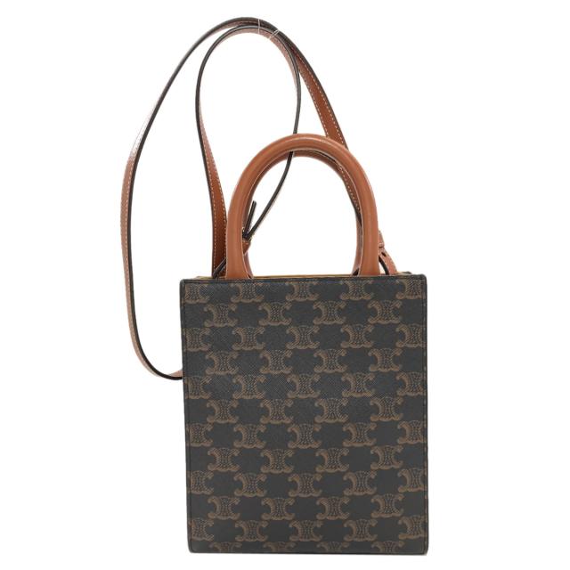 セリーヌ CELINE ミニ バーティカルカバ 2WAY？ ハンドバッグ PVC レディース 中古_2