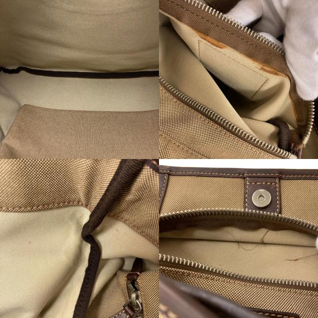 プラダ PRADA ロゴ ジャガード トートバッグ キャンバス レディース 中古_5