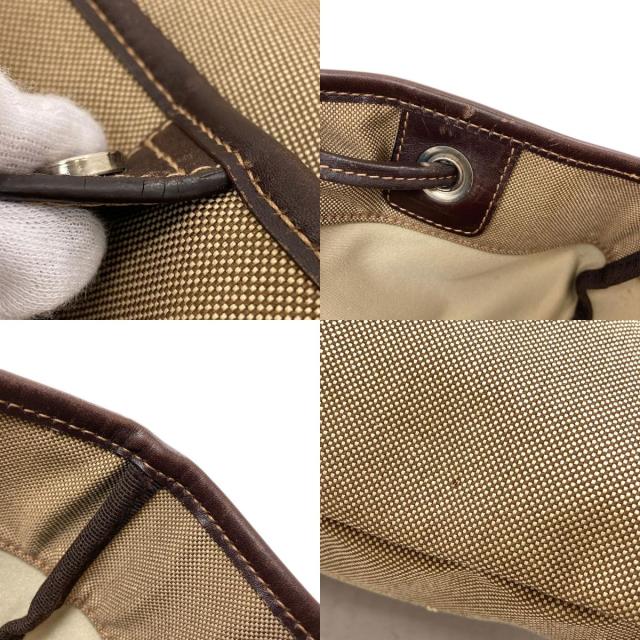 プラダ PRADA ロゴ ジャガード トートバッグ キャンバス レディース 中古_6