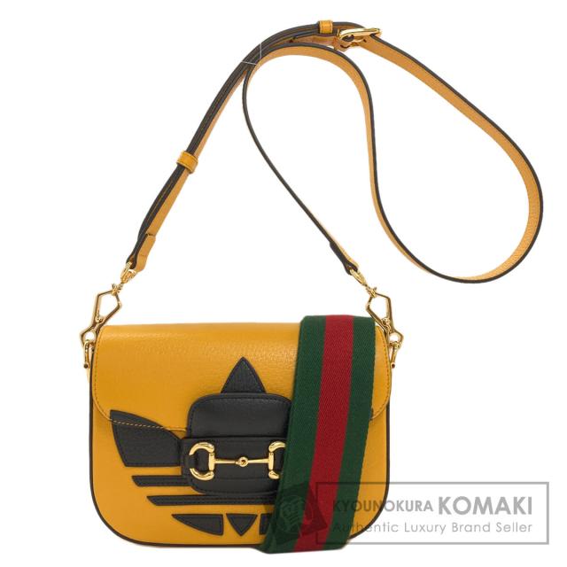 グッチ GUCCI 658574 ホースビット 1955 アディダスコラボ ショルダーバッグ カーフ 中古