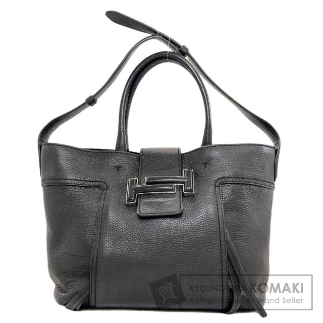 トッズ TODS  ダブルT ショッピングバッグ 2WAY  トートバッグ レザー レディース  中古