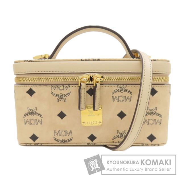 エムシーエム MCM バニティ 2WAY ハンドバッグ PVC レディース 中古