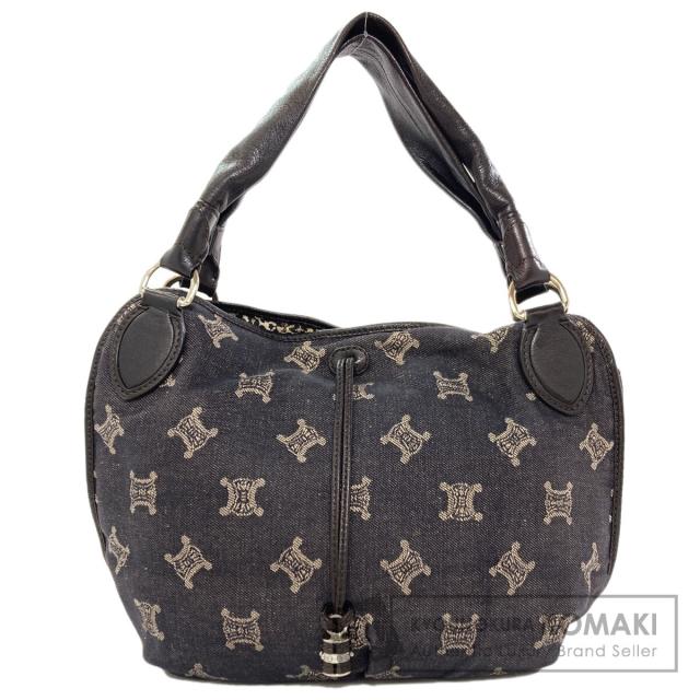 セリーヌ CELINE  マカダム柄  ハンドバッグ デニム レディース  中古