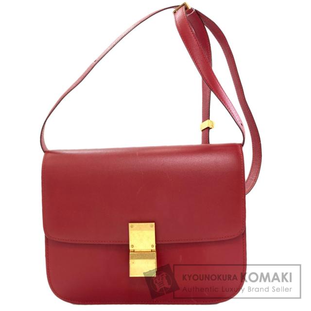 セリーヌ CELINE クラシックボックス ショルダーバッグ カーフ レディース 中古