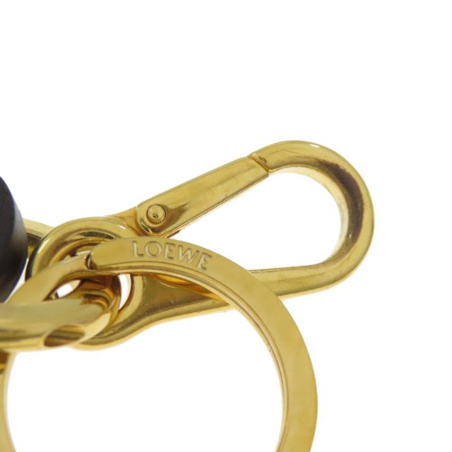 ロエベ LOEWE  チャーム アナグラム  キーホルダー 金属製 レディース  中古_4