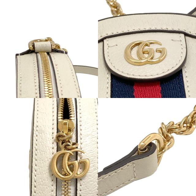 グッチ GUCCI 550618 ダブルG ショルダーバッグ カーフ レディース 中古_8