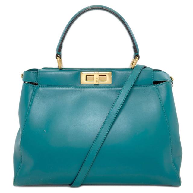フェンディ FENDI ピーカブー 2WAY ハンドバッグ カーフ レディース 中古_1