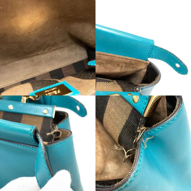 フェンディ FENDI ピーカブー 2WAY ハンドバッグ カーフ レディース 中古_5