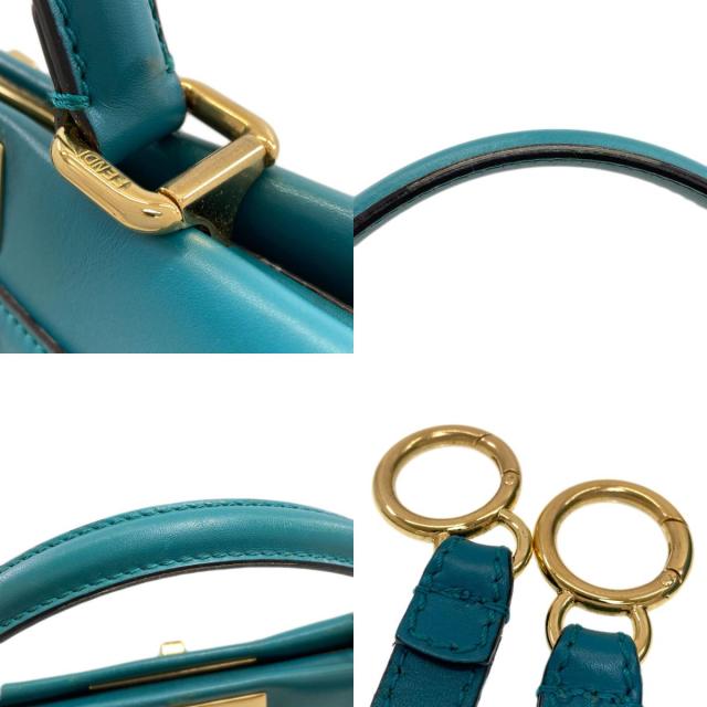 フェンディ FENDI ピーカブー 2WAY ハンドバッグ カーフ レディース 中古_7