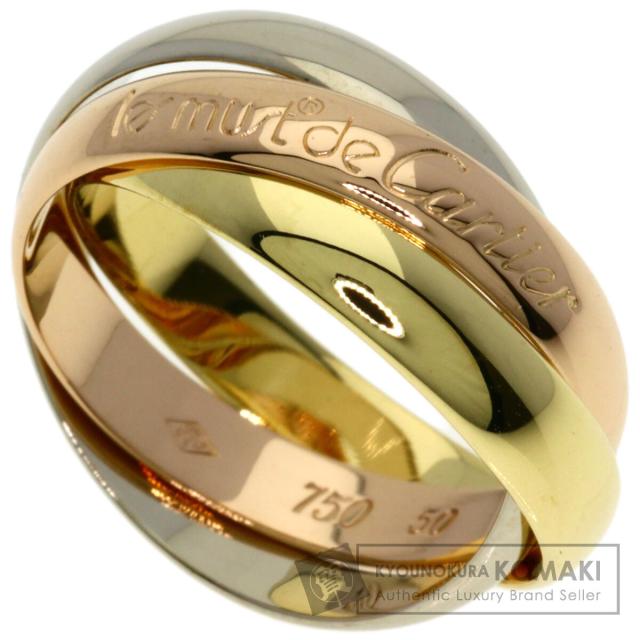 カルティエ CARTIER トリニティ #50 リング・指輪 K18イエローゴールド レディース 中古