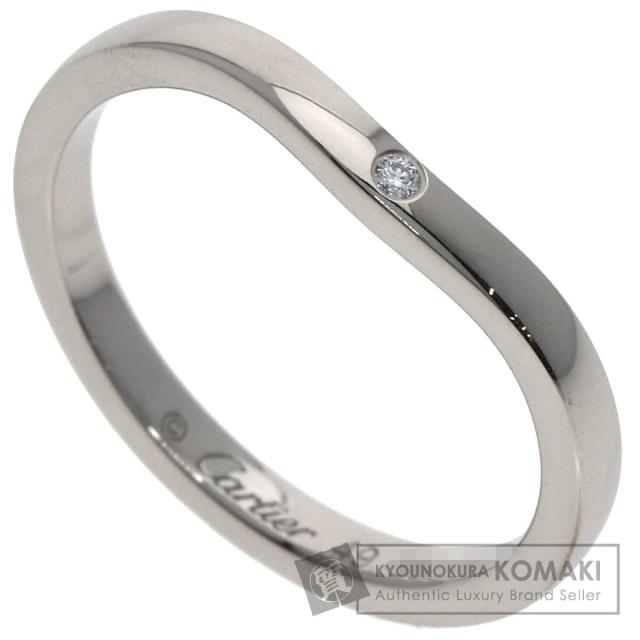 カルティエ CARTIER  バレリーナ カーブ 3P ダイヤモンド #49  リング・指輪 プラチナPT950 中古