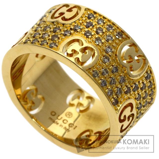 グッチ GUCCI  アイコン スターダスト ワイド ダイヤモンド #10  リング・指輪 中古