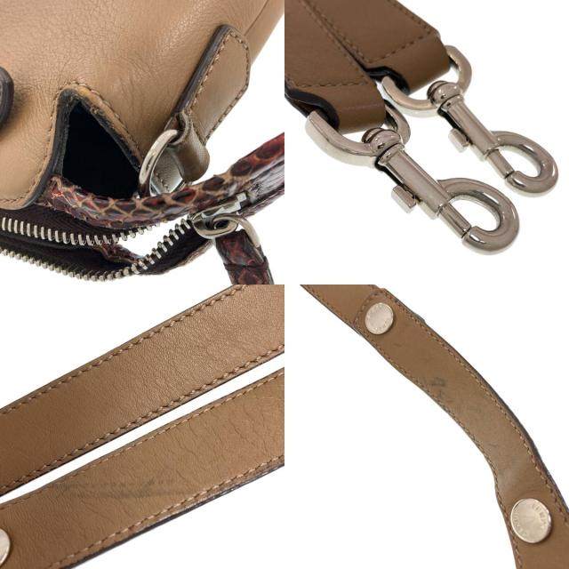 フェンディ FENDI バイザウェイ 2WAY ハンドバッグ パイソン レディース 中古_7