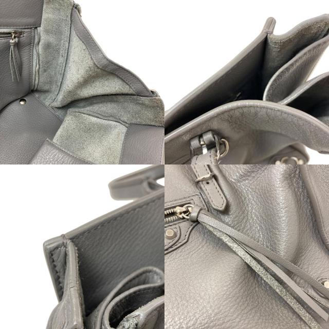バレンシアガ BALENCIAGA 370926 ペーパー 2WAY ハンドバッグ レザー レディース 中古_5