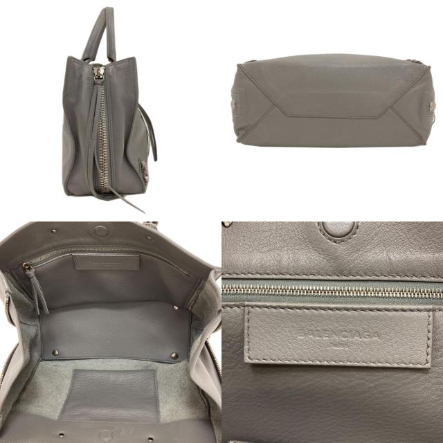 バレンシアガ BALENCIAGA 370926 ペーパー 2WAY ハンドバッグ レザー レディース 中古_3