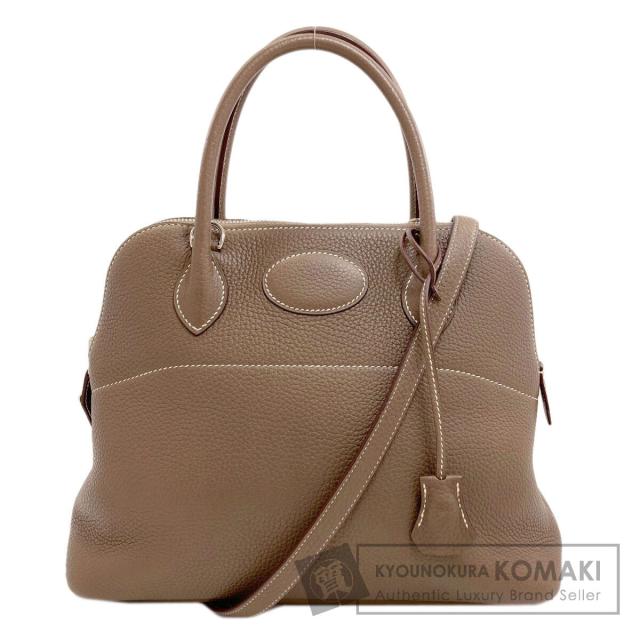 エルメス HERMES ボリード31 エトープ シルバー金具 ハンドバッグ トリヨン レディース 中古