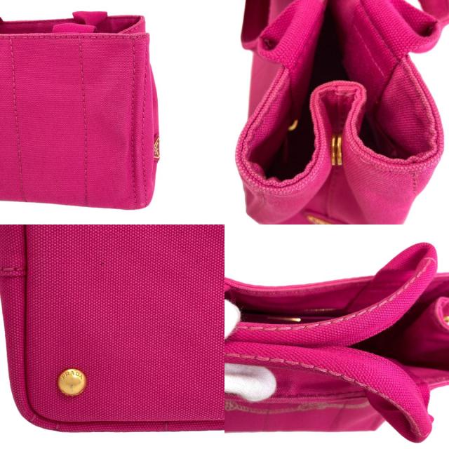 プラダ PRADA カナパ ハンドバッグ キャンバス レディース 中古_7