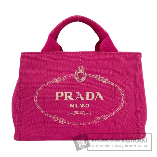 プラダ PRADA カナパ ハンドバッグ キャンバス レディース 中古